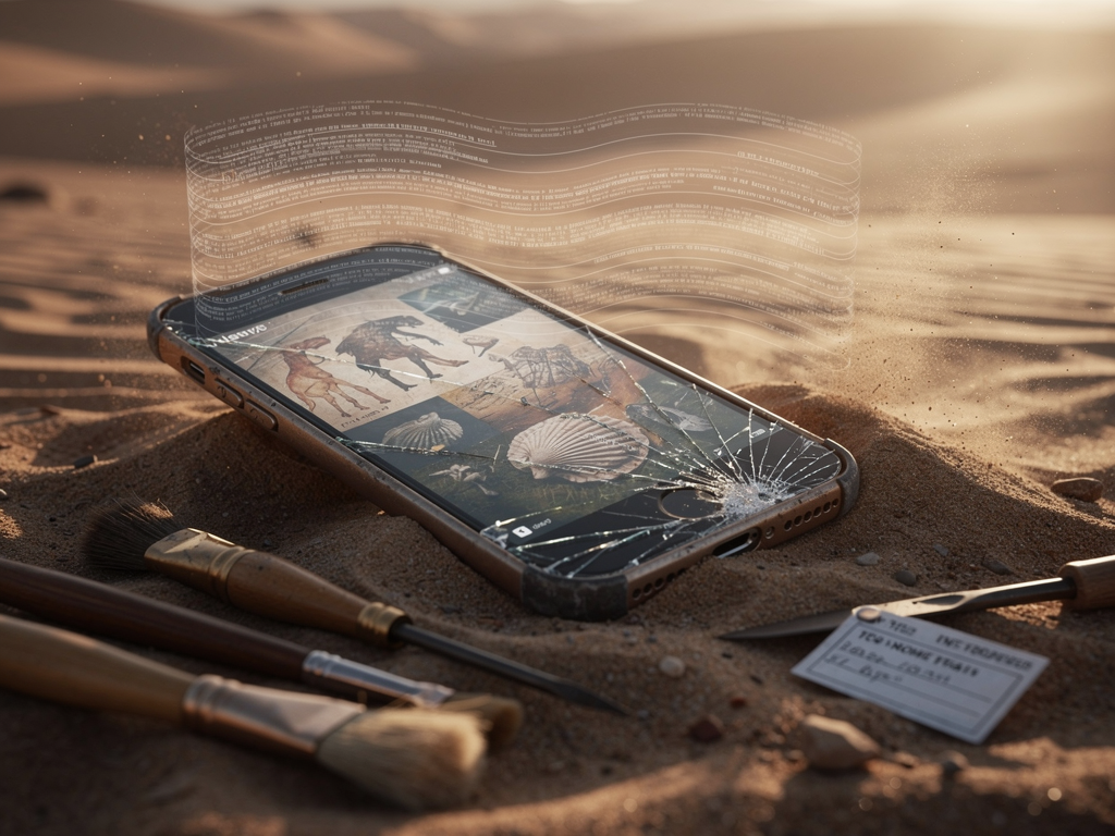 An exploration of how digital deletion creates archaeological layers of our discarded thoughts, revealing more about humanity than what we choose to preserve.