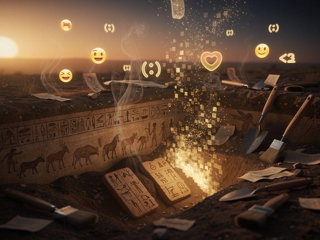 Tracing humanity's quest to bridge the empathy gap in digital spaces, from ASCII smiles to modern emoji tapestries.
