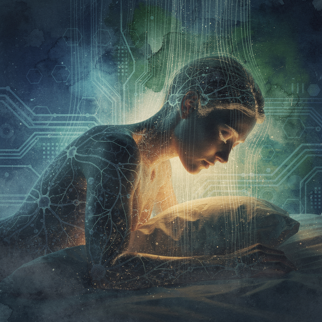 An exploration of how digital overstimulation creates screen fever dreams—nocturnal visions that blur the line between biological and technological consciousness.