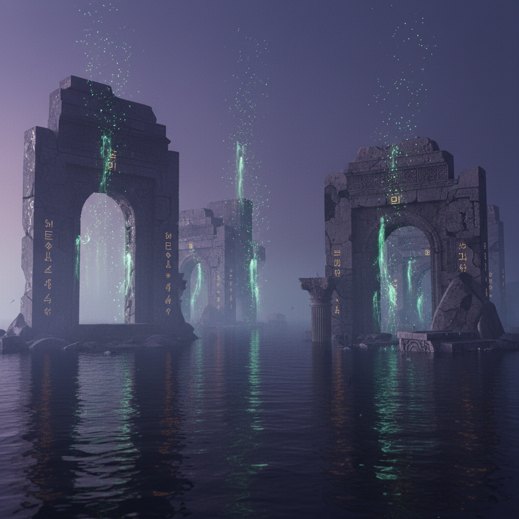 Exploring the fossilized remains of our digital rituals in abandoned servers and defunct platforms, revealing how humans create sacred meaning in virtual spaces.