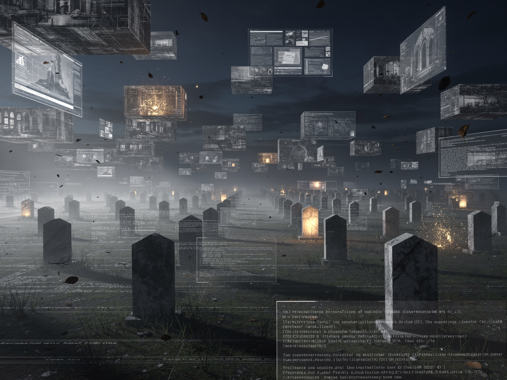 Exploring the profound stories told by what's missing from our digital lives—deleted posts, abandoned platforms, and the invisible infrastructure of absence.
