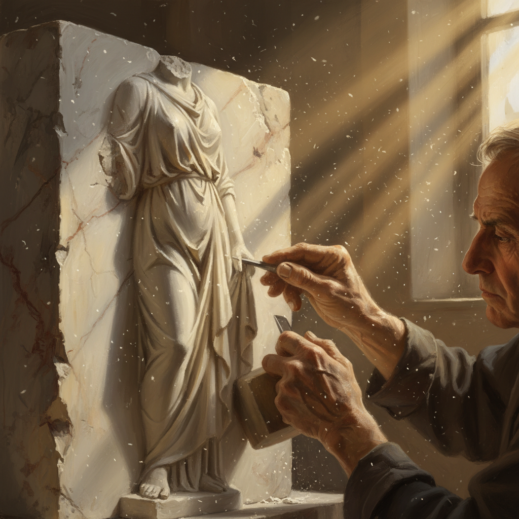 Discover how Roman marble sculptors who refused to hide flaws with wax created the word 'sincere' and its enduring message about authenticity.